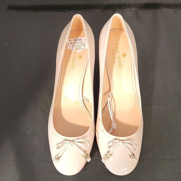BRAND NEW KATE SPADE NEW YORK WOMEN'S BEV  BOW PATENT LEATHER BLOCK HEEL - Picture 3 of 13